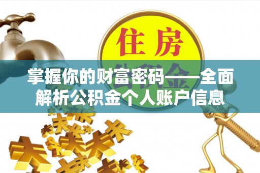 寿光掌握你的财富密码——全面解析公积金个人账户信息
