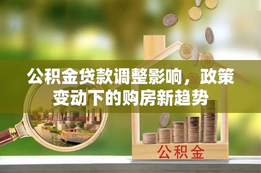 寿光公积金贷款调整影响，政策变动下的购房新趋势