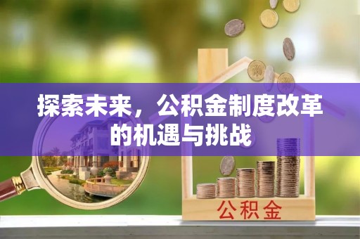 寿光探索未来，公积金制度改革的机遇与挑战