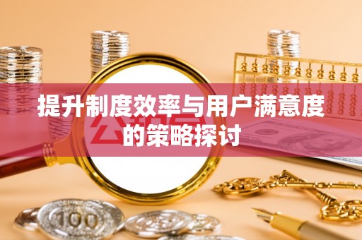 寿光提升制度效率与用户满意度的策略探讨